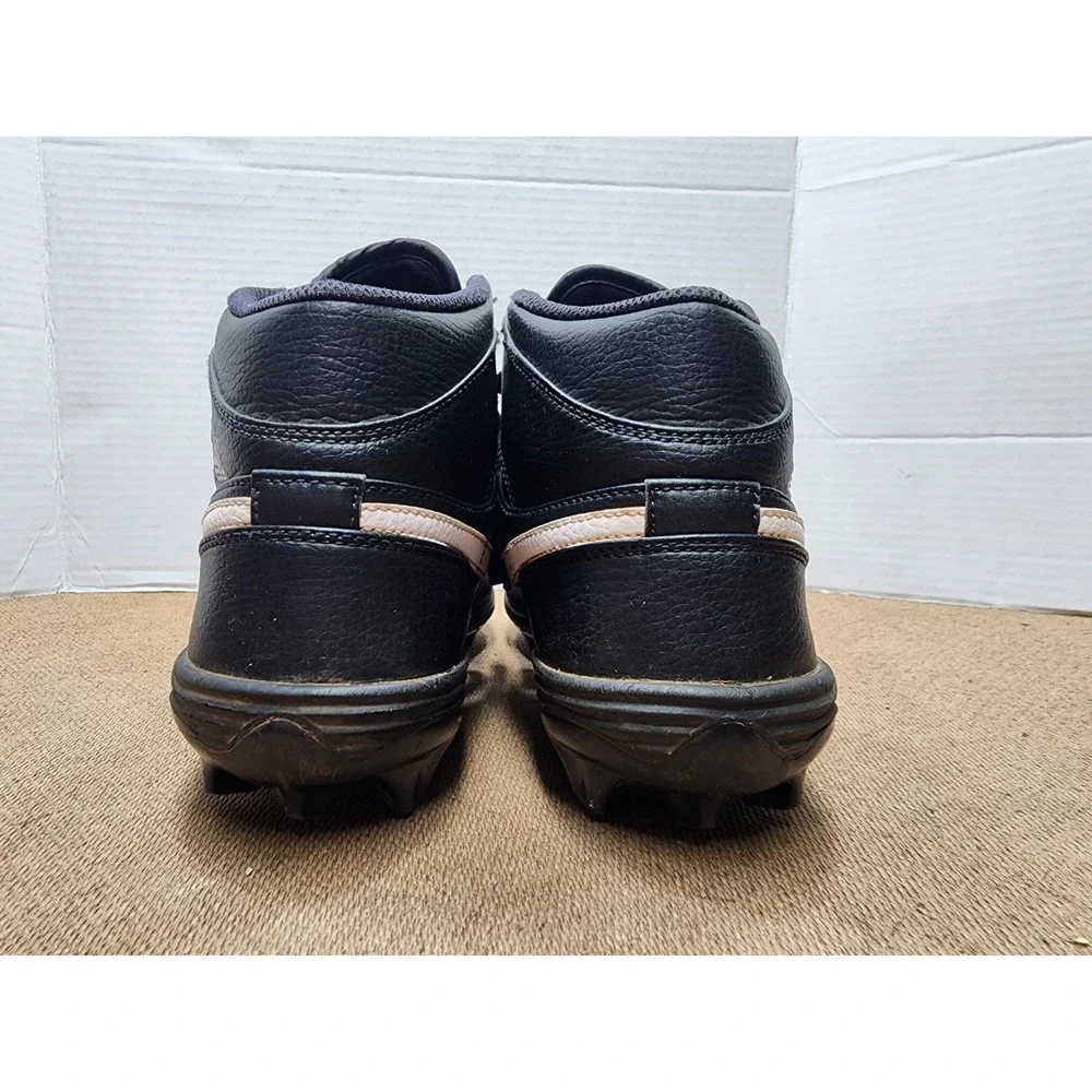 Nike Air Jordan 1 Mid TD Men's 8 Black White football cleats FJ6805-001